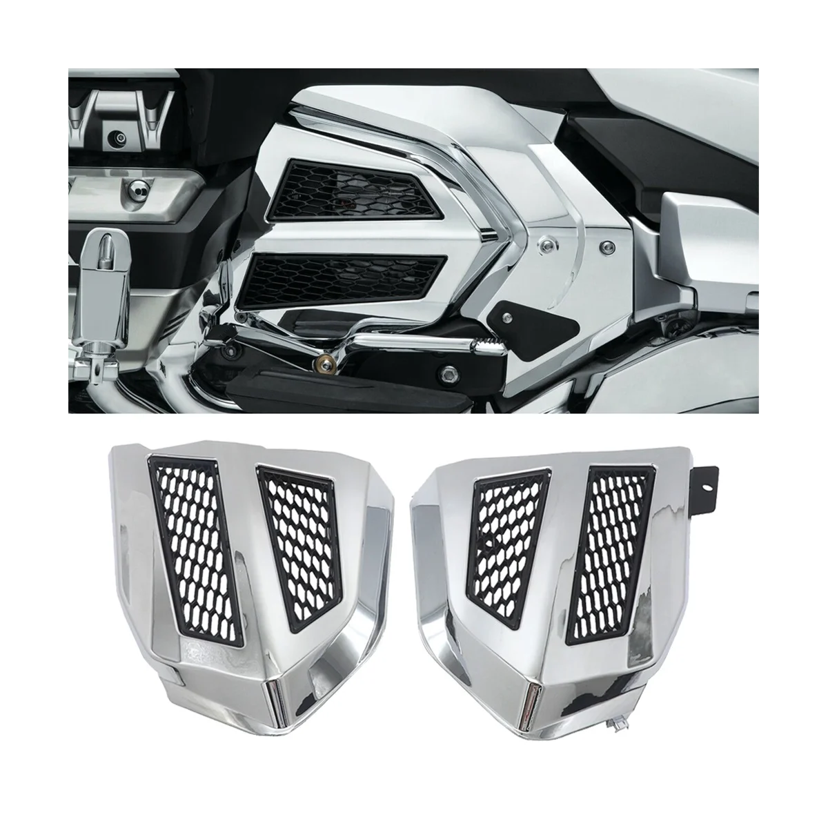 Motorcycle Engine Transmission Covers for Goldwing GL1800 F6B 2018-2021 Fairing Radiator Grille