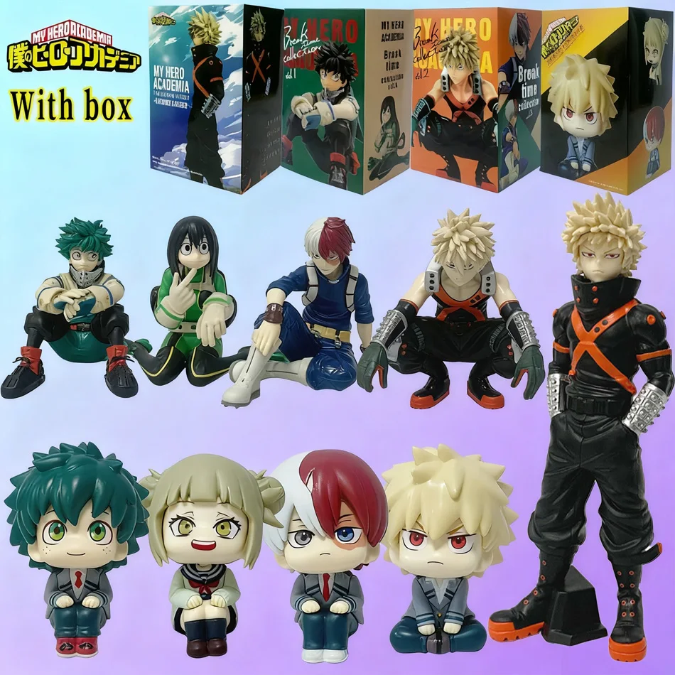 Anime meu herói academia figuras de ação midoriya izuku bakugou katsuki anime série figura pvc coleção modelo brinquedos decoração presentes