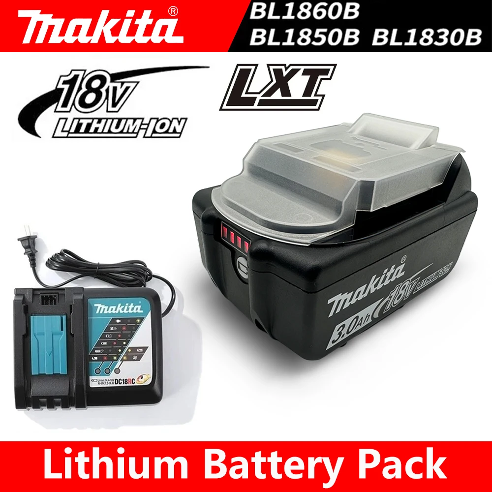 

100% Original Makita 18V 9.0Ah--3.0Ah Rechargeable Battery ,For Makita BL1830B BL1840 BL1840B BL1850 BL1850B Power Tools Battery