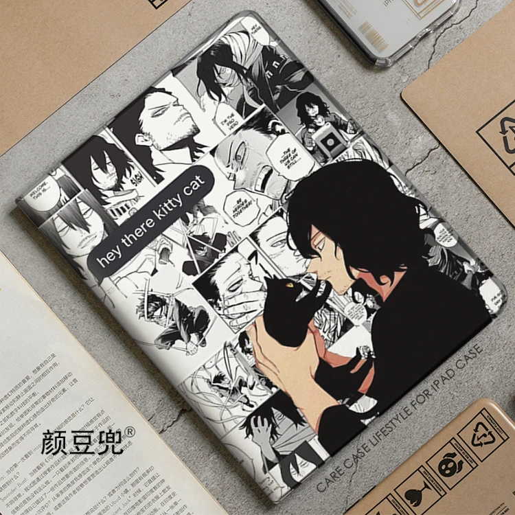Shōta Aizawa Anime Hero Acad لجهاز iPad Air 4 5 Mini 5 6 حافظة فاخرة من السيليكون لجهاز Pro 12.9 11 لجهاز iPad 10th غلاف حماية Pro13