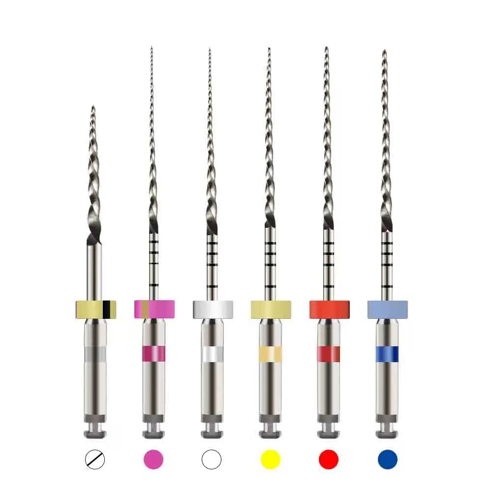 6pcs/box Dental File SOCO PLUS Root Canal Taper Endodontic SC Files Heat Activated Rotary File Flexible Dentist Materials COXO