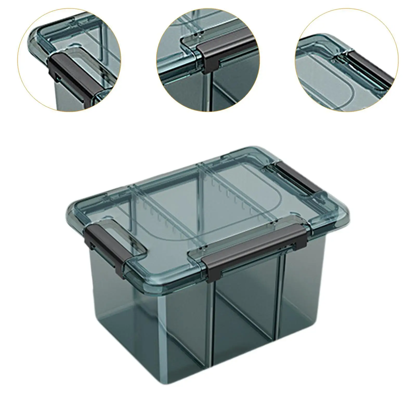 Small Parts Storage Box Multifunctional Clear Case for Earrings Beads Charms