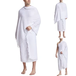 Ihram toalha peregrinação para árabe meca hajj roupas masculinas islâmicas ramadan oração adoração trajes xale jubba thobe