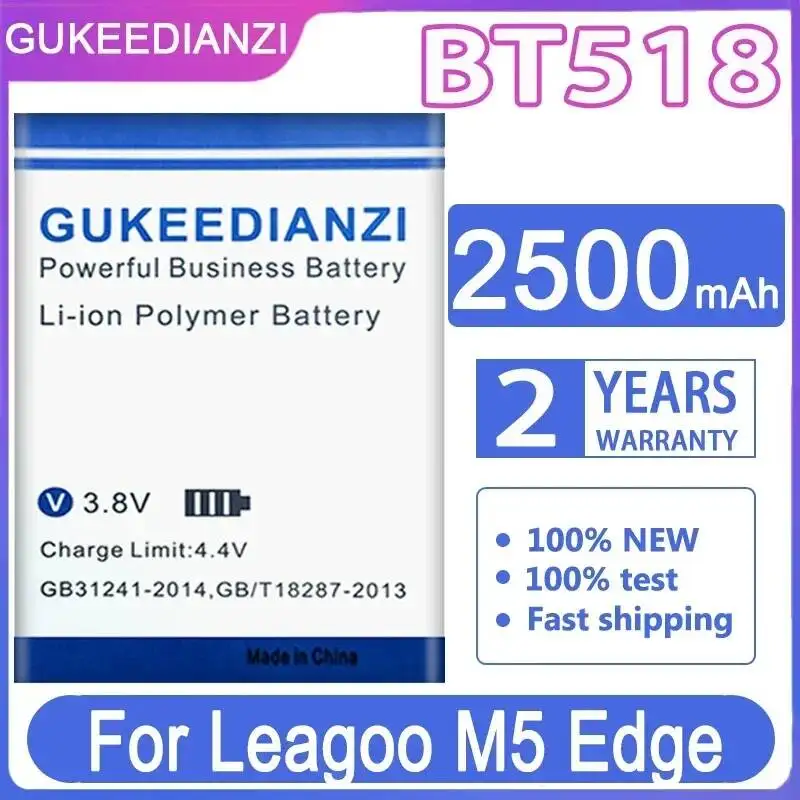 

High-Efficiency 2500mAh BT518 For Leagoo M5 Edge Mobile Phone Battery
