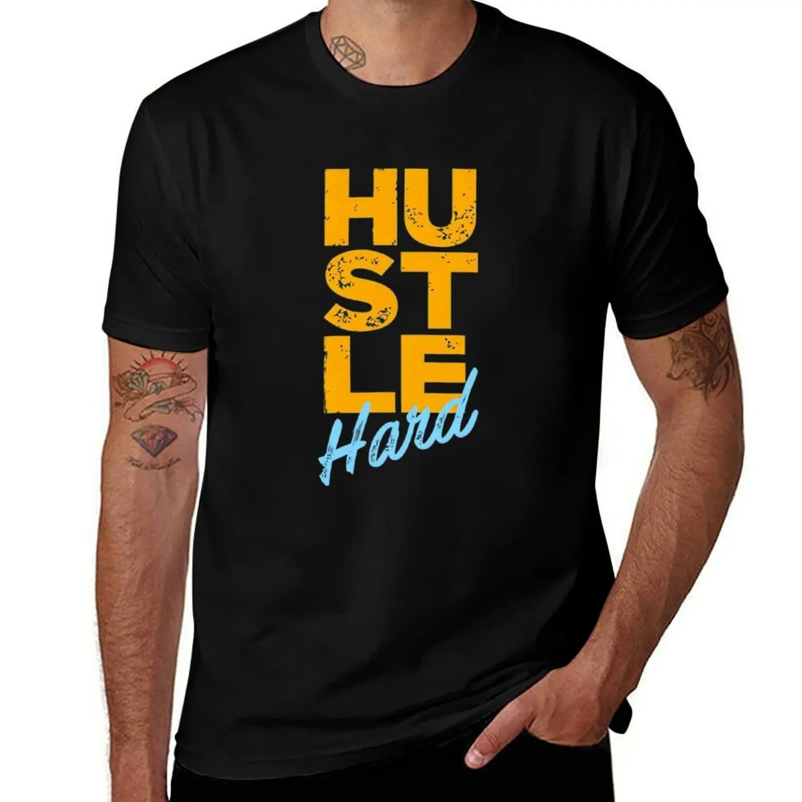 

HUSTLE T-Shirt custom t-shirts shirts graphic tees oversizeds croswit shirt man mens t shirt graphic