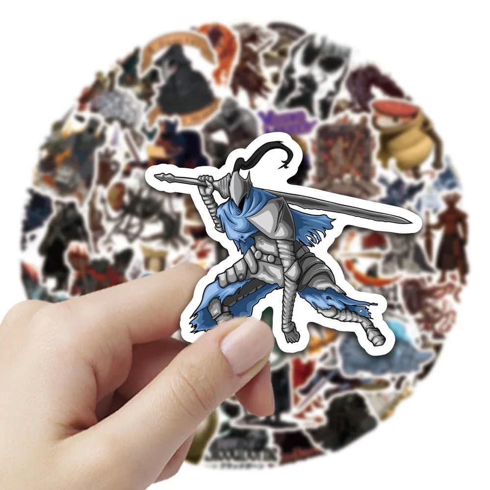 10/50 個面白いゲームステッカーダークソウル漫画のキャラクター落書きおもちゃ防水装飾 DIY ノートブックモバイルギタースーツケース