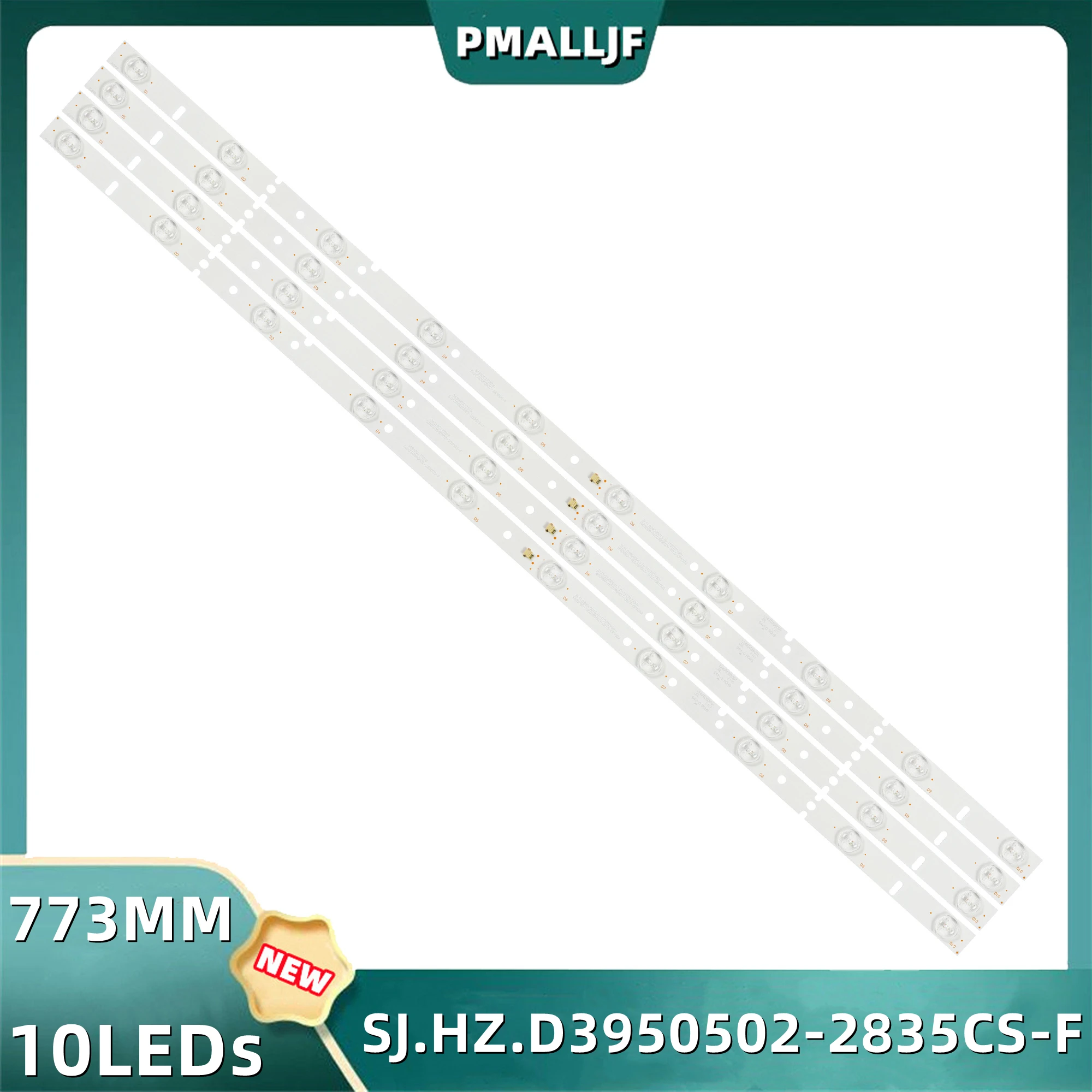 

4Pcs/Set LED Backlight Strip For SJ.HZ.D3950502-2835CS-F 1.14.FD395001 120522000124 TH-LD395H5 V400DJ1-QS5 LDS-4077FHD