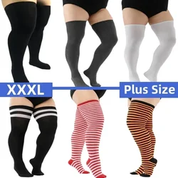 Plus Size Elastic Over Knee Oversized Thigh High Socks Plus Long XXXL Women Socks Leg Warmers Knee High Socks