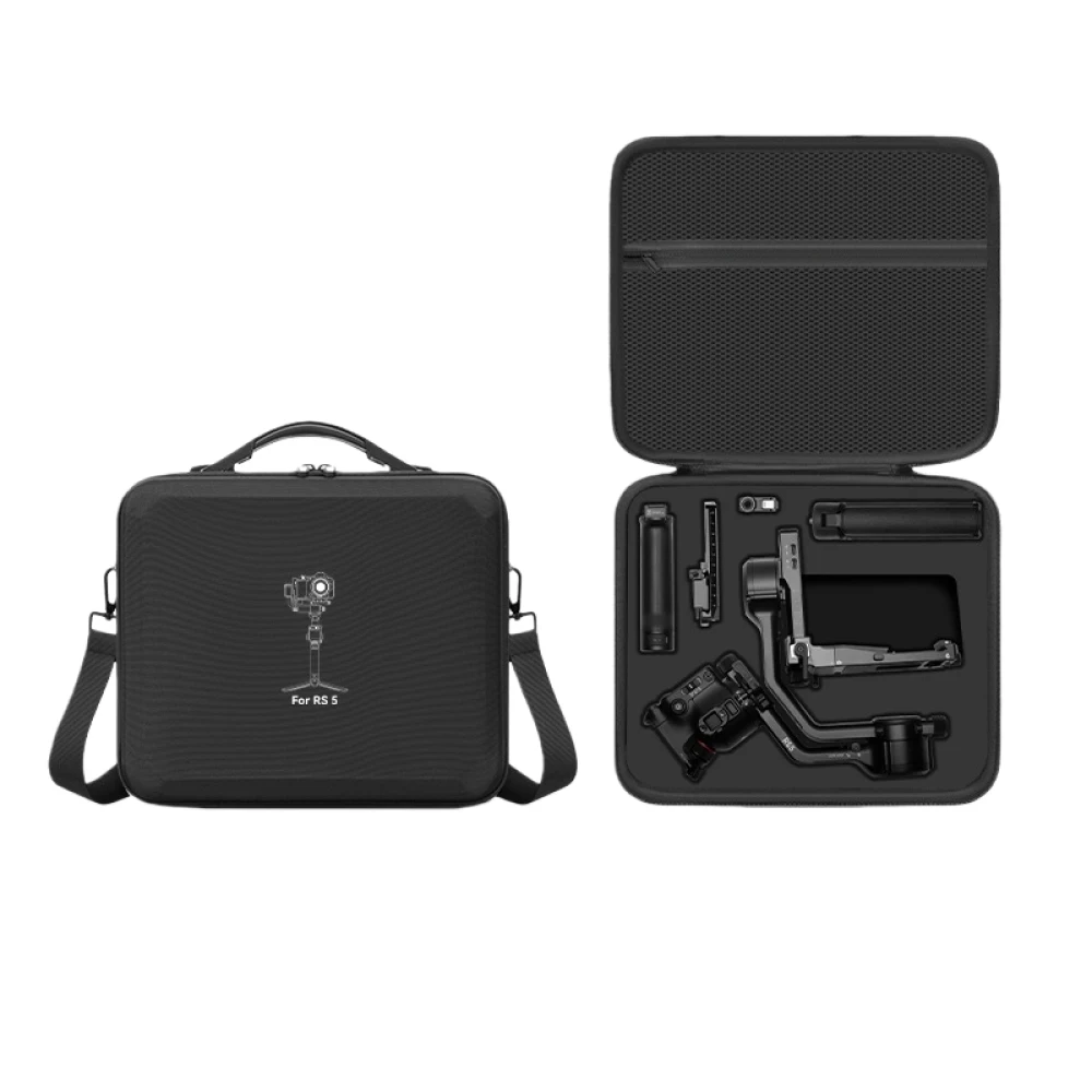 Storage Bag for DJI RS5 Stabilizer,Carrying Case with Shoulder Strap,PU Travel Organizer Bag for Gimbal Stabilizer and Accessory