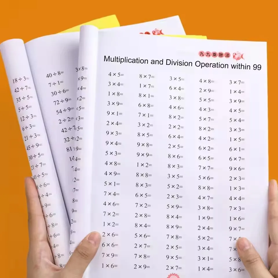 Math Work Multiplication And Division within 99 Exercises for Memorizing Table Educational Tools