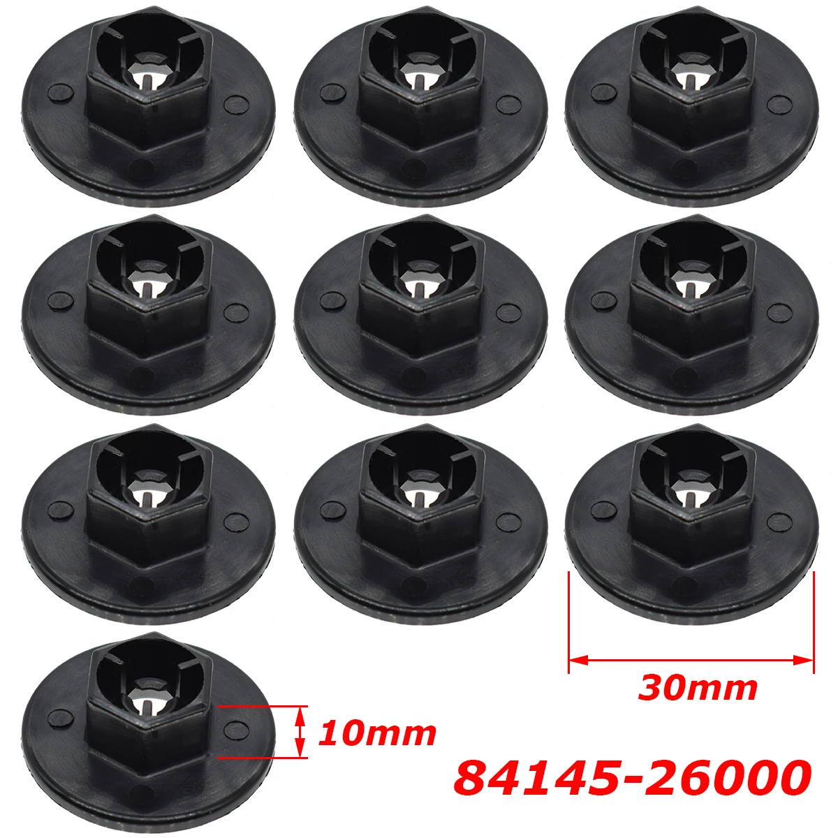 10X Wheel Arch Liner Splashguard Clips Nut For Hyundai Elantra Tucson Santa Fe Solaris Kia Sedona Soul Optima Cadenza 8414526000