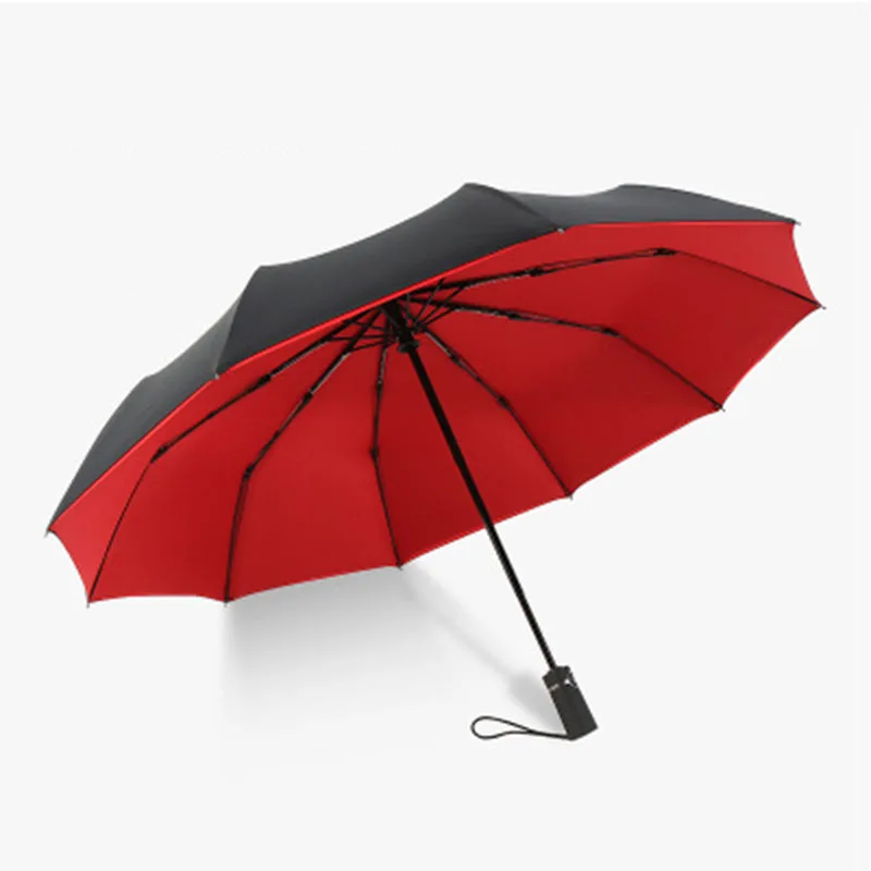 

10 bone double layered fully automatic umbrella for men and women, large size business umbrella for both sunny and rainy use, re