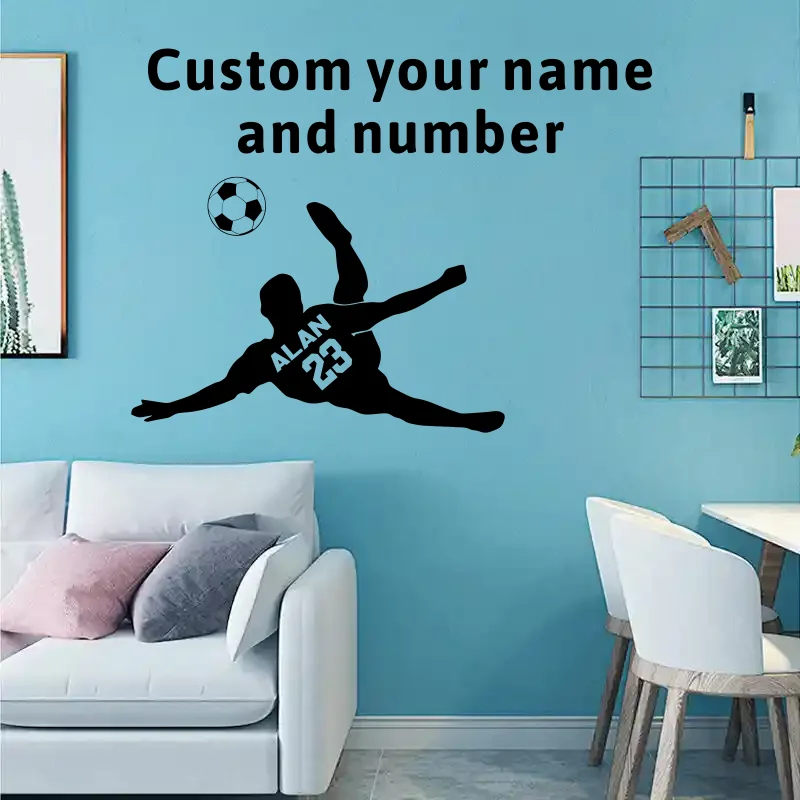 

Personalized football wall decal football wall art football wall decal football player decal art vinyl letter #509