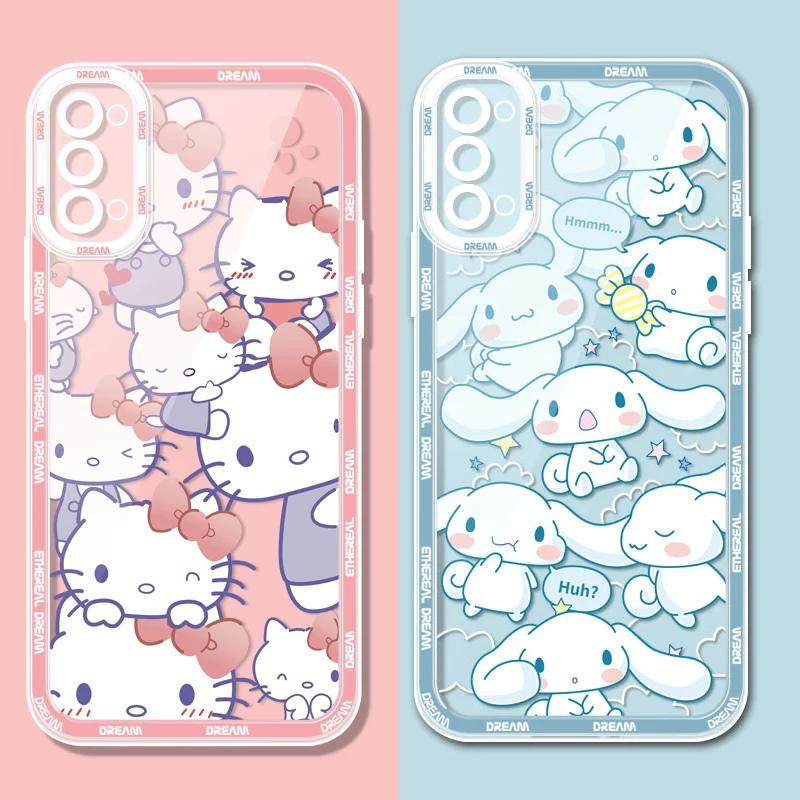 Soft Silicone Case for Samsung Galaxy A53 A73 A13 A51 A71 A04 A04S A04E A14 A34 A54 A13 A23 A33 5G Hello Kitty Kuromi Melody