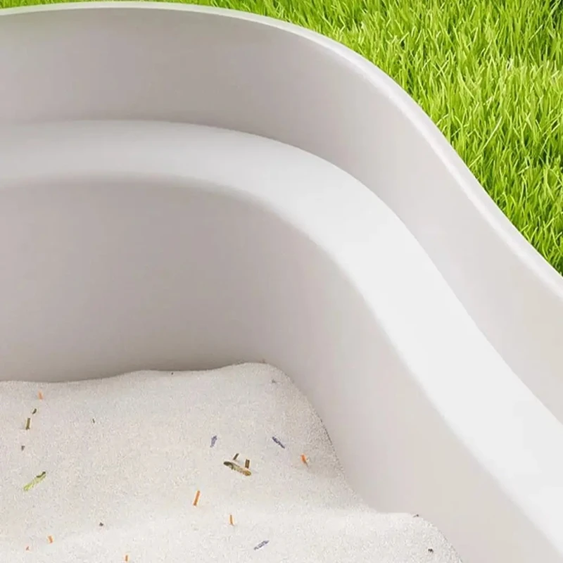 Hamster Sand Bath Container Critter's Sand Bath Shower Room Easy To Clean Lid Small Animal Bathroom & Digging Room