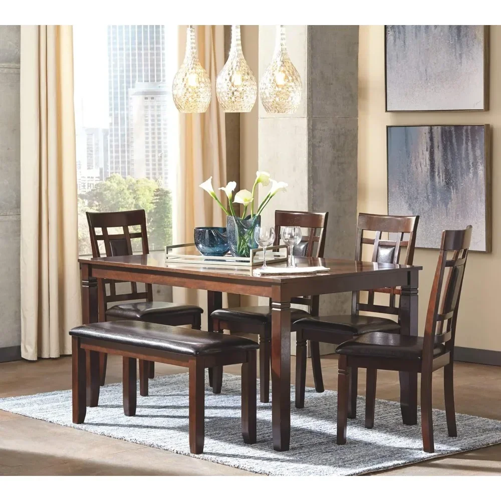 6pcs Dining Room Set, Includes Table, 4 18