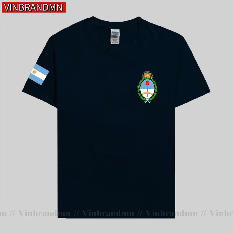 Argentina men t shirt Argentine jerseys nations team 100% cotton t-shirts fitness clothing streetwear tees country flag ARG