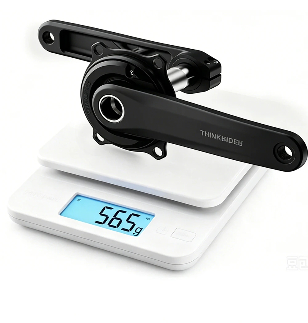 ThinkRider PP5 Leistungsmesser-Set 4 Bolzen 110BCD 24mm Trittfrequenz-Pedal-Ausgleich Ant Stahlspindel 7075 Kurbelgarnitur Kettenblatt für Shimano – Detail 5