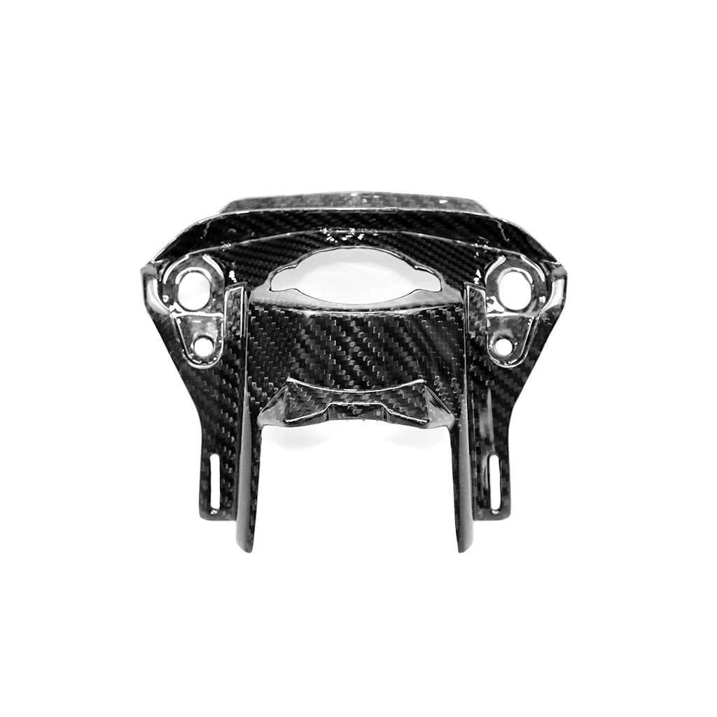 For Honda CB650R CBR650R 2019 Motorcycle Modified Part Carbon Fiber Front Lock Cover Decorative Cover