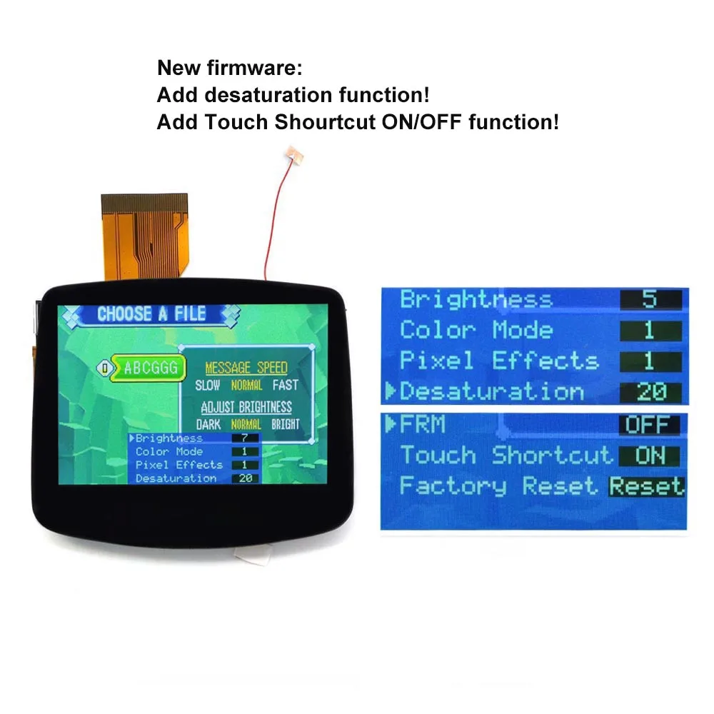 Para Gameboy Advance GBA batería recargable Mod 1800mAh Li-ion GBA V5 retroiluminación laminada LCD kit carcasa con cubierta USB tipo C