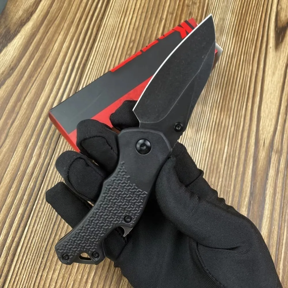 มีดสไตล์ใหม่กลางแจ้งมีดพับมืออาชีพ 8Cr13Mov ใบมีดไนลอนไฟเบอร์ด้ามจับมีดเอาชีวิตรอดมีดผลไม้มีดพกพา