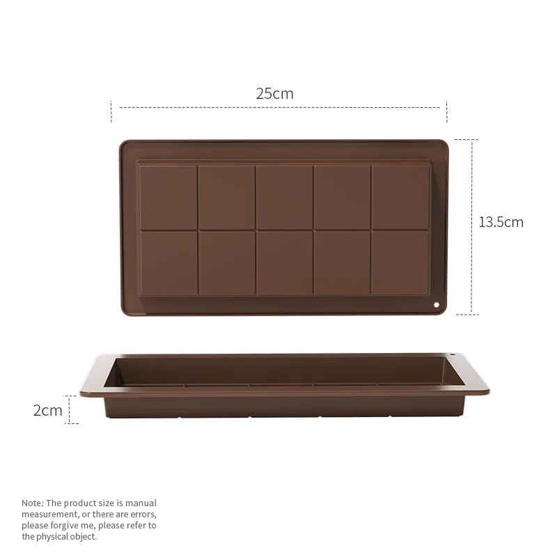 Chocolate Bar Mold - Non-Stick Chocolate Molds, Food Grade Silicone Deep Choccy Dubai Chocolate Bar Pistachio image 4