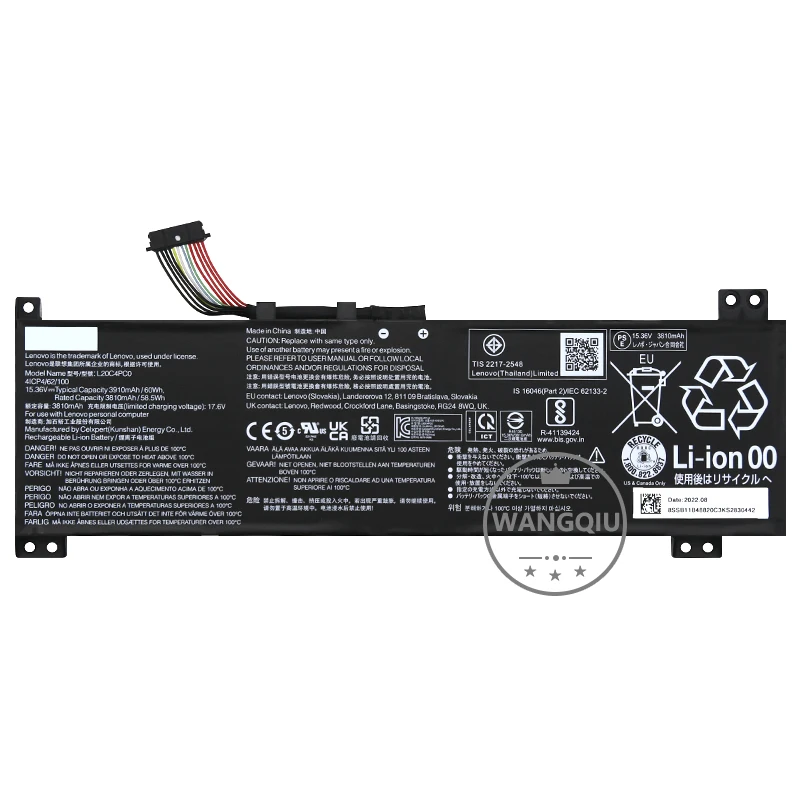 Original For Lenovo Legion 5-15ACH6/5-15ACH6A/5-15ACH6H/5-15IMH6/5-15ITH6/5-15ITH6H Battery L20C4PC0 L20M4PC0 L20D4PC0 L20L4PC0