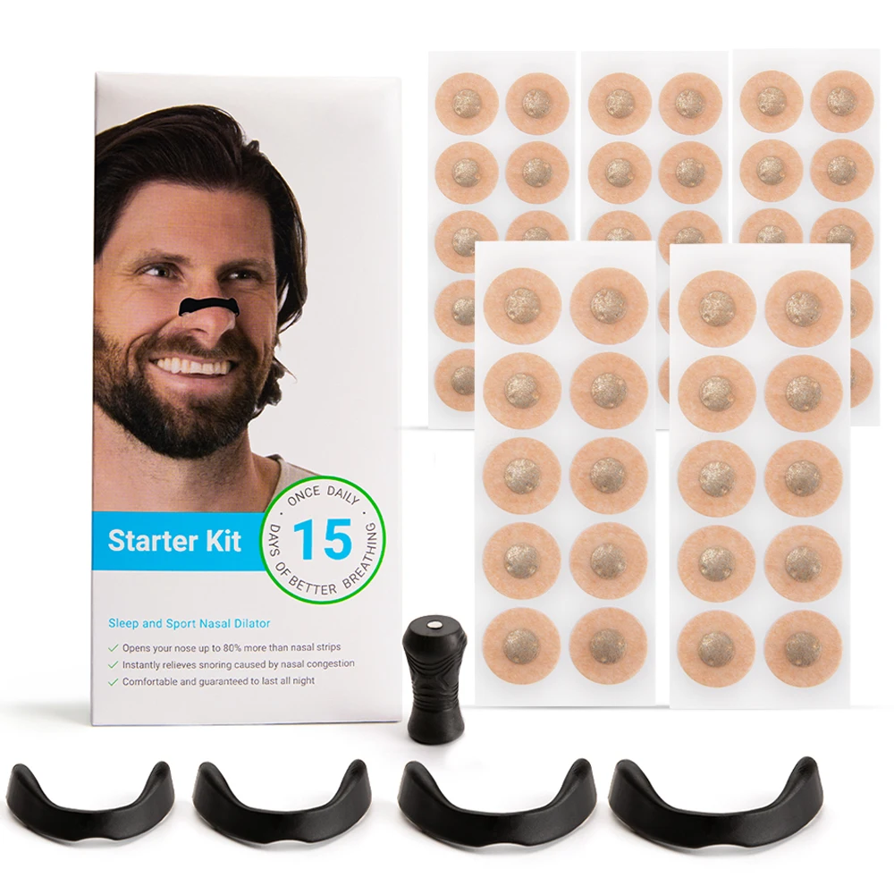 Magnetic Nasal Strips Nasal Breathing Dilators Kits Increase Air Intake Improve Sleeping Reduce Snoring Device