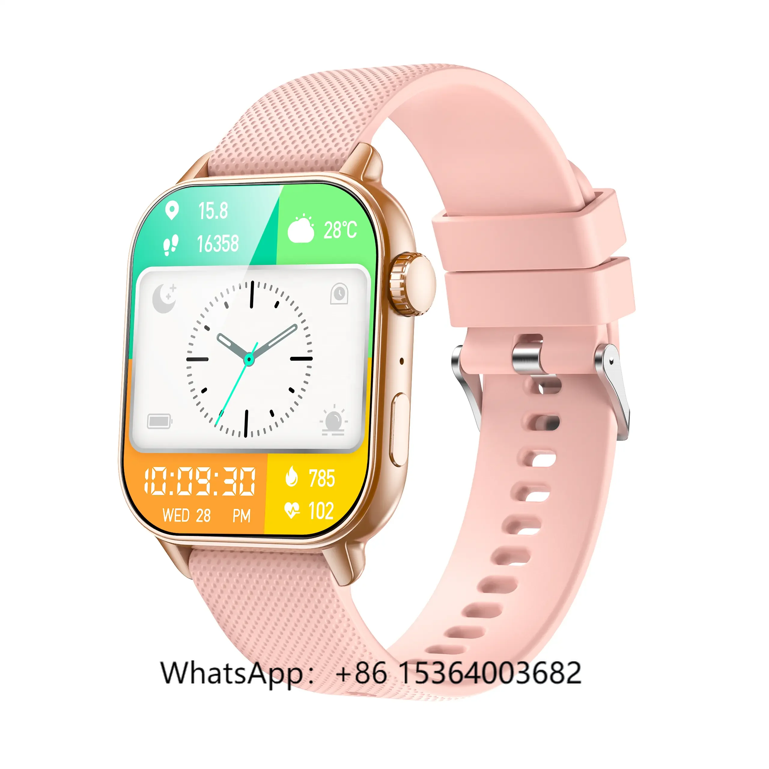 

Fashion Reloj Intelligent 1.85 Inch AMOLED Heartrate Sport Fitness Tracker Smartwatch LC210