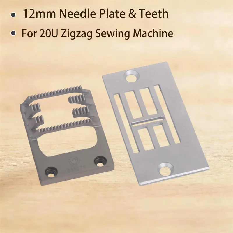 20U Zigzag Sewing Machine Triangle Needle 12mm Needle Plate Teeth Complete Sewing Machine Accessories