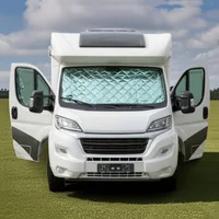 Parasoles de coche para Fiat Ducato Citroen Relay Peugeot Boxer-bloques rayos UV y mantiene el Interior fresco con cubiertas de ventana lateral de parabrisas