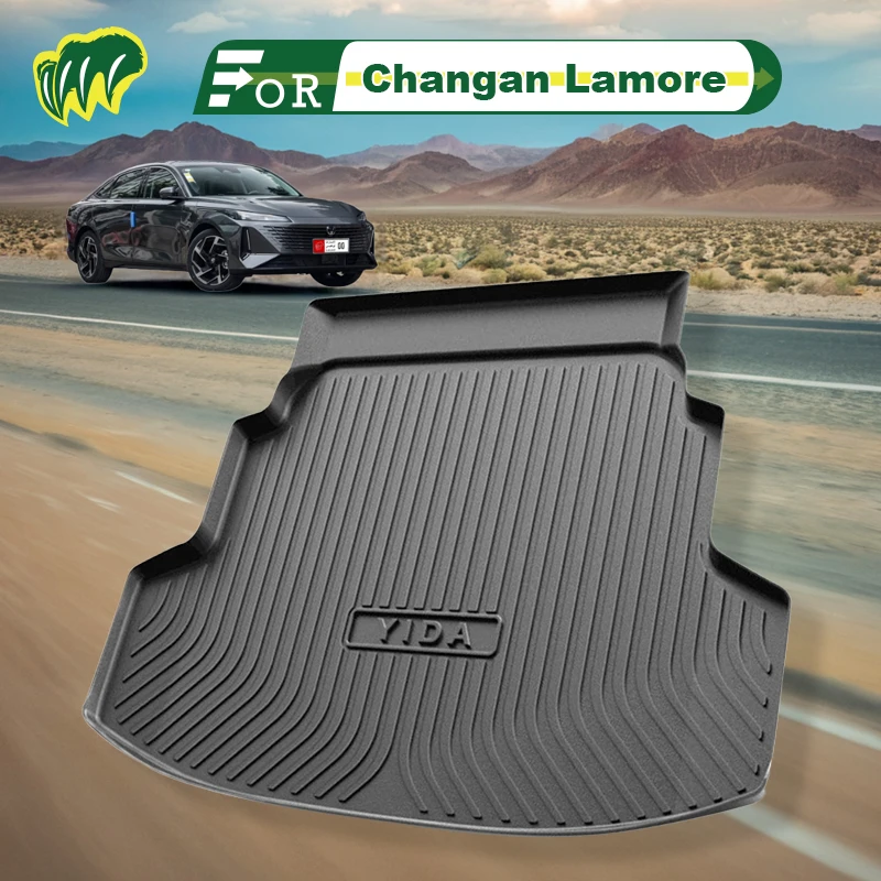 

For Changan Lamore yida 2023 2024 TPE Custom Fit Car Trunk Mat All Season Black Cargo Mat 3D Shaped Laser Measured Trunk Liners