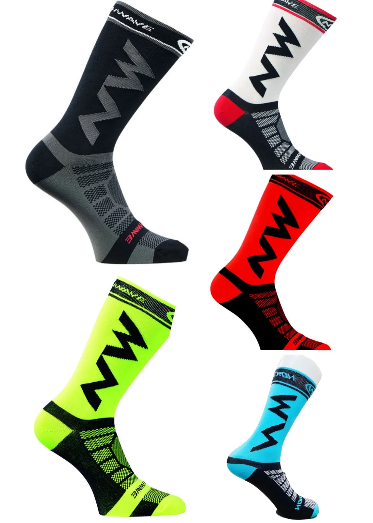 MagiMobo Mid Tube Men Outdoor Socks Nylon Breathable Running Climbing Socks Cycling Mountain Bike