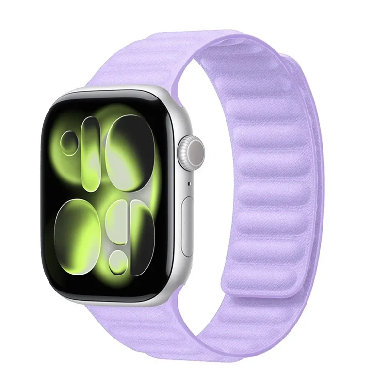 حزام سيليكون لساعة أبل الترا 3-2 49 مللي متر 11 10 9 8 7 45 مللي متر 41 مللي متر 42 مللي متر 46 مللي متر سوار مغناطيسي معصمه iWatch 6 5 4 3 SE حزام