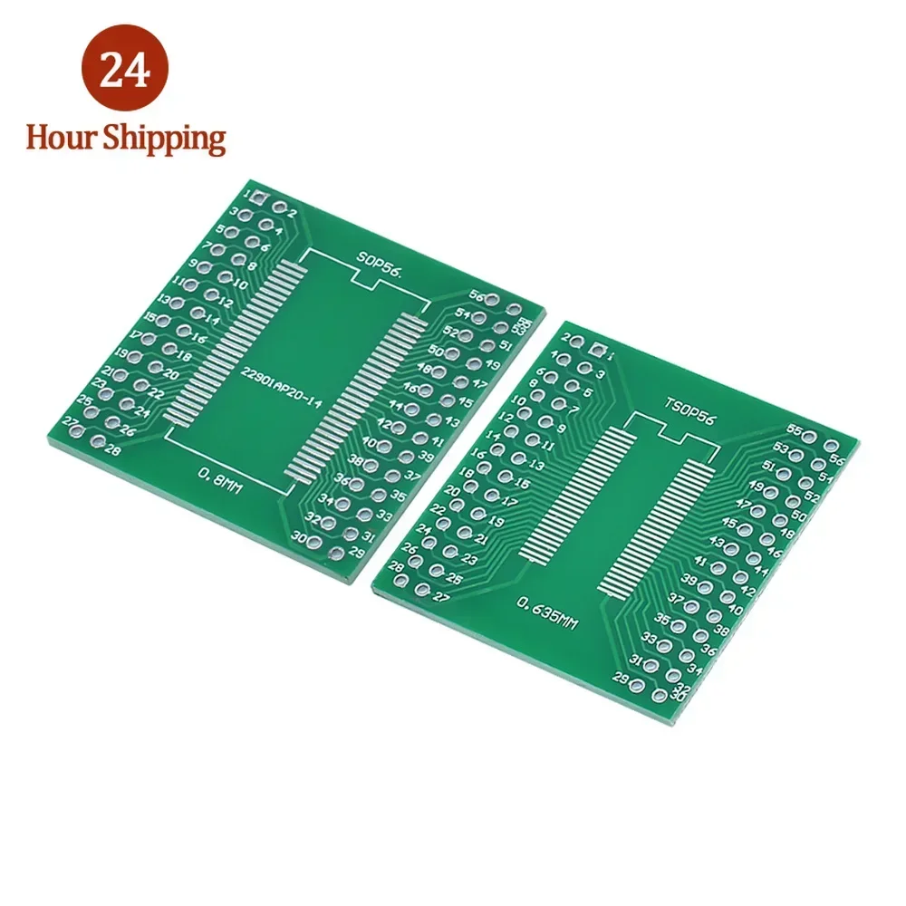 SOP8 SOP10 SOP14 SOP16 20 24 28 56 turn DIP/SMD to DIP IC adapter Socket TSSOP SOIC SSOP Board Converter Plate 0.65mm 1.27mm