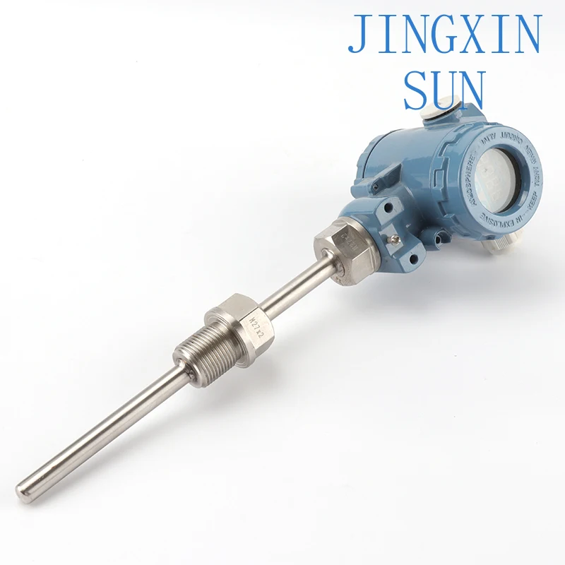 High quality RS485 RS232 Hart RTD PT100 4-20 mA Stainless steel temperature transmitter with Led lcd display