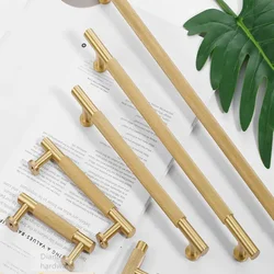 Creative New High End Cabinet Handle Modern and Simple Knurled Brass Handle Cabinet Door Light Luxury Cabinet Door Handle