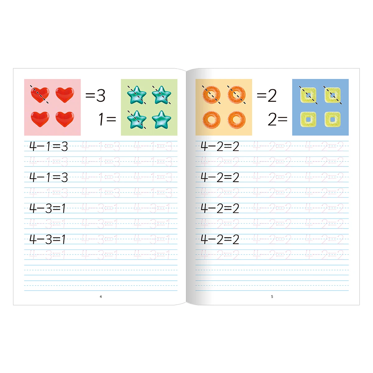 "LETRAS TRAZOS" 5 books, in Spanish, to help children write letters in Spanish