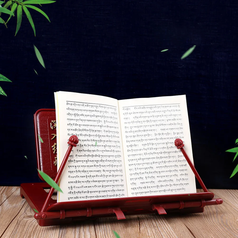 

Stand For Reading Temple Classics Lotus Pattern Plastic Reading Stand Temple Chant Supply Book Holder Buddhist Supply