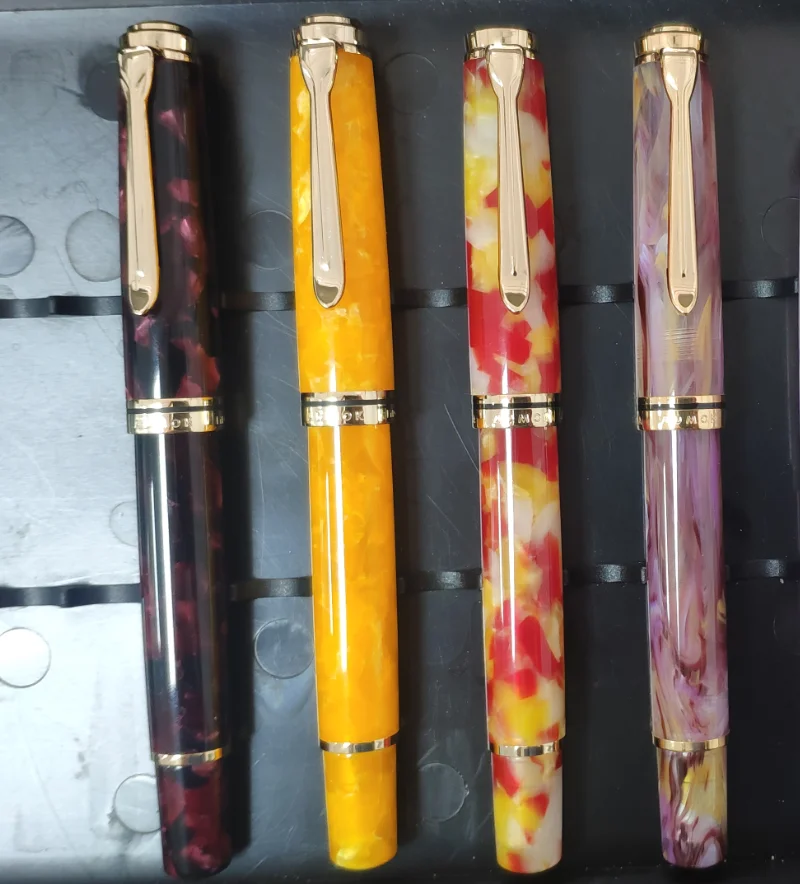 

New Sale ADMOK M800 Acrylic Piston Fountain Pen BOCK/Schmidt Soft Smooth No.6/35# Nib Inking Copy Students Writing Gift Pen