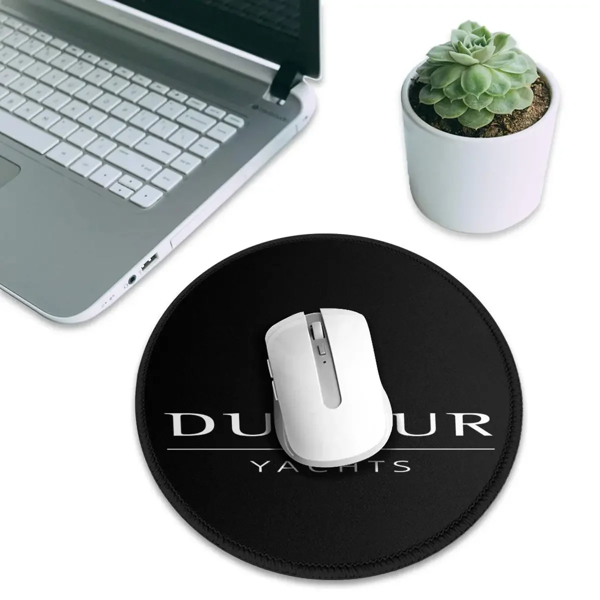 Dufour Yacht Round Mouse Pad Computer Keyboard Mouse Mat Gamer PC Desk Mat Office Accessories Table Mats