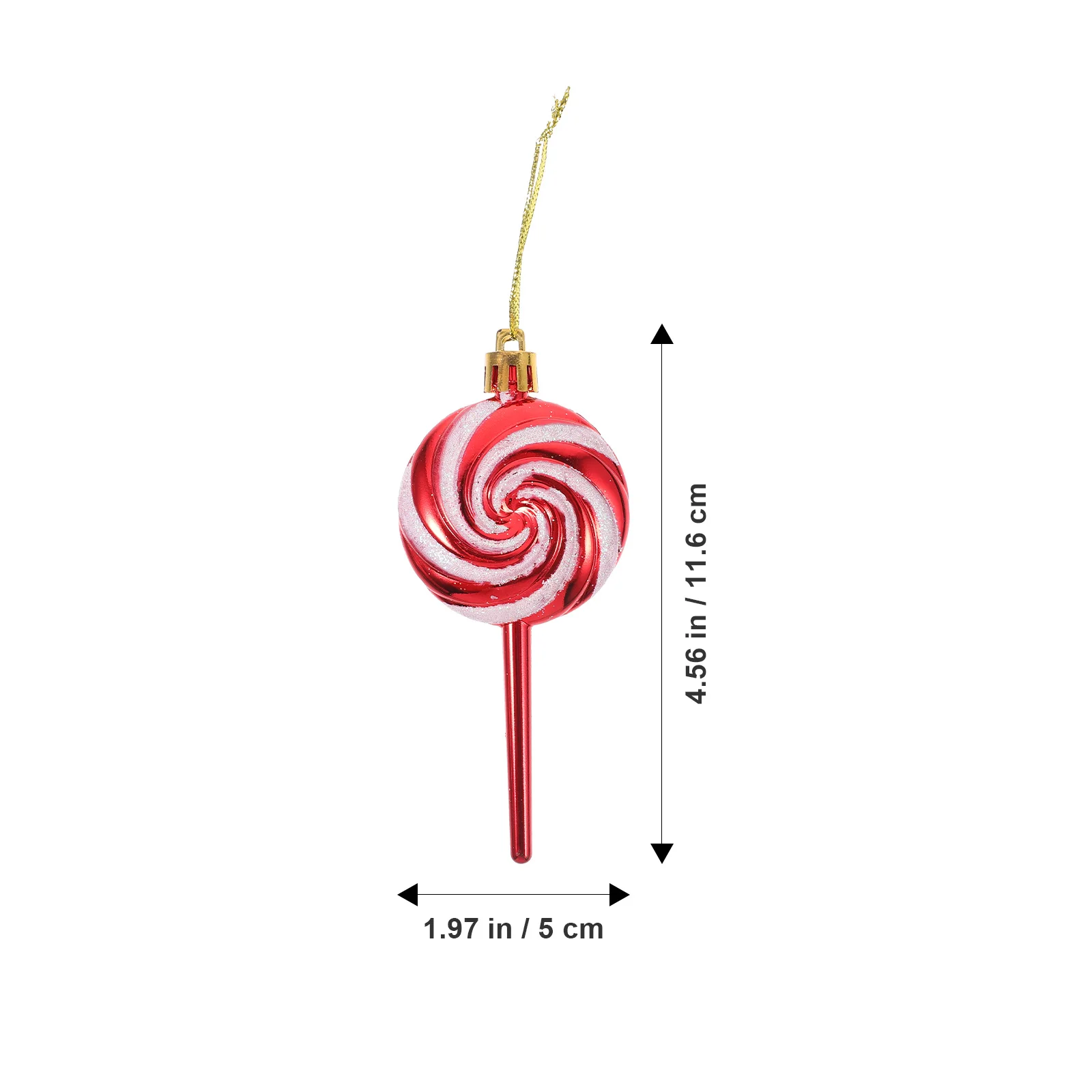 

4Pcs Christmas Tree Lollipop Ornaments Candy Hanging Decorations Xmas Party Candy Pendant Decoration Christmas Lollipop Ornament