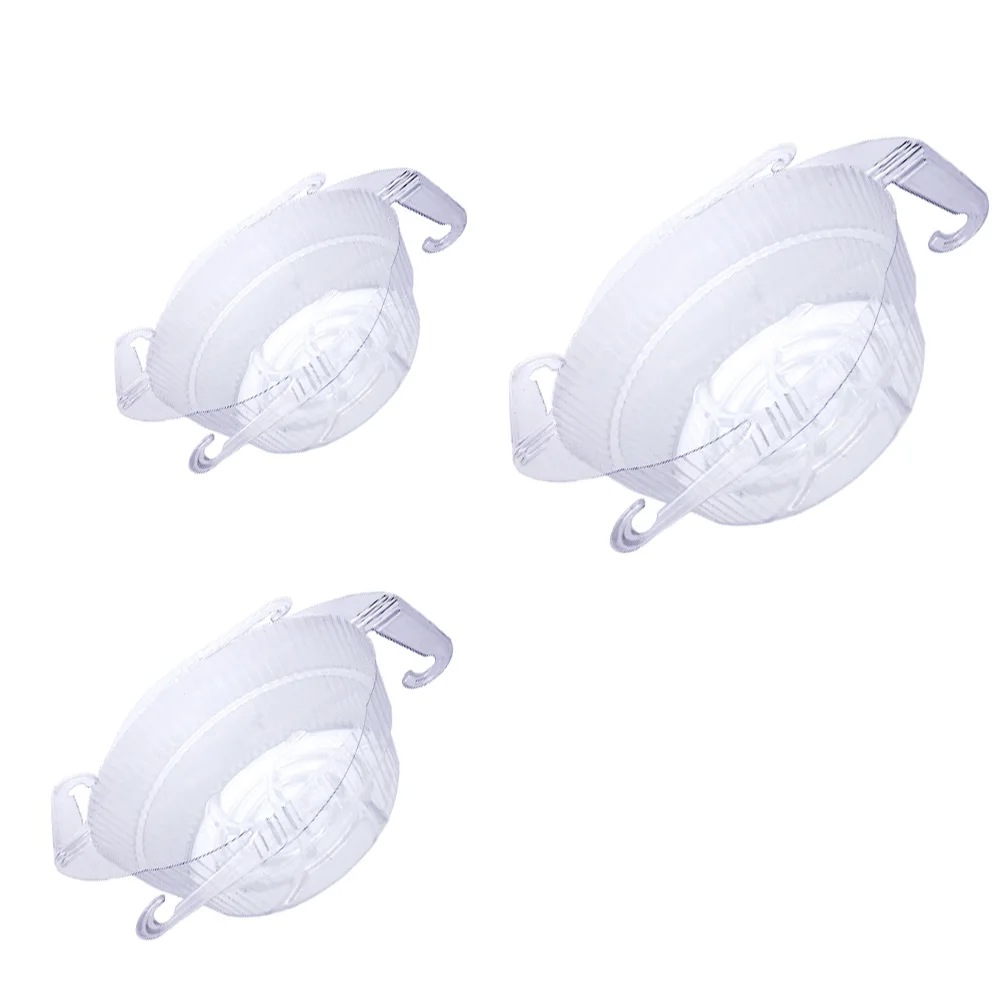 Round Plant Trays Transparent Planters Stackable Storage 3-size Assortment Water Collection Saucers For Balcony Planters