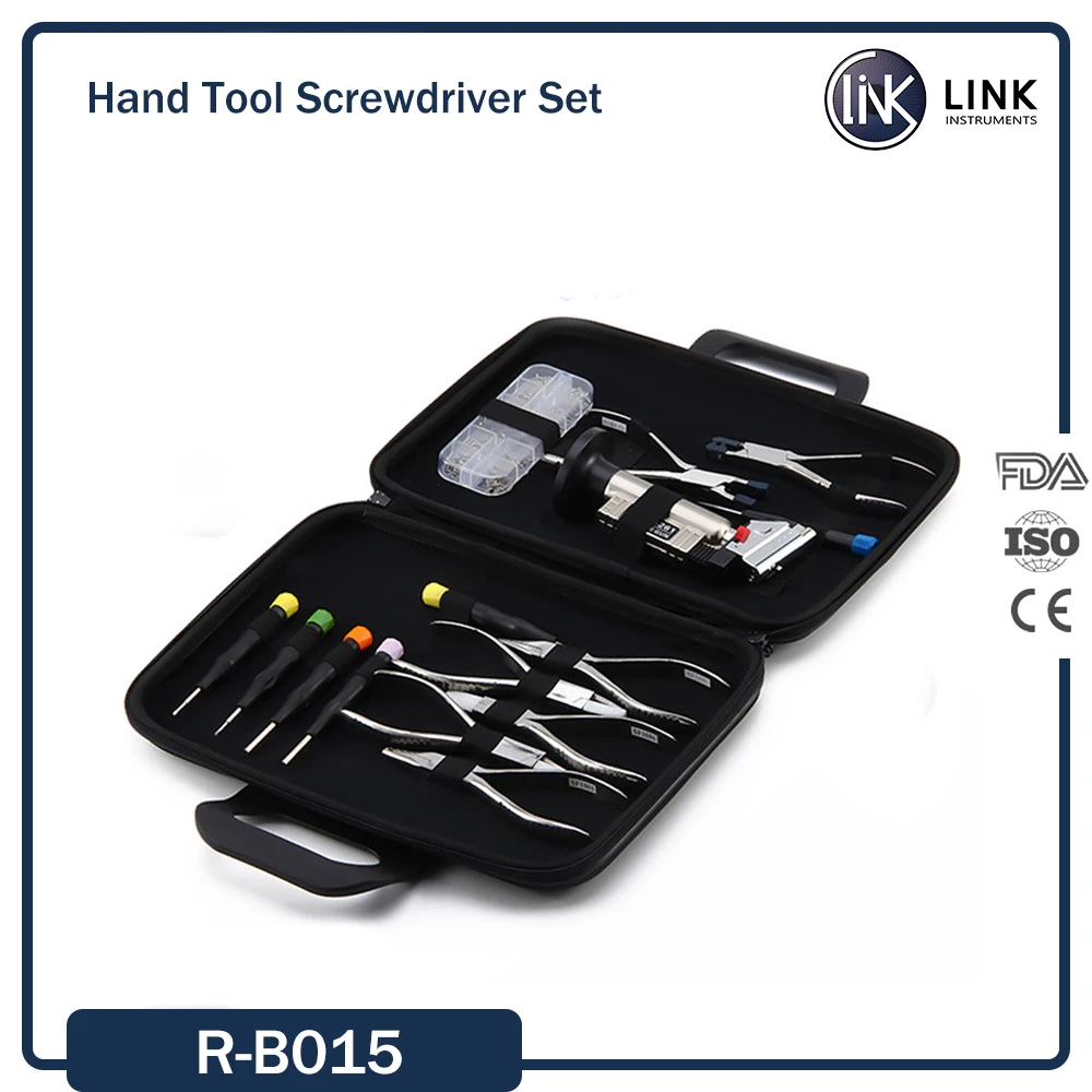 

Link Brand Optical Plier Set Glasses Tool Kit Nylon Pocket
