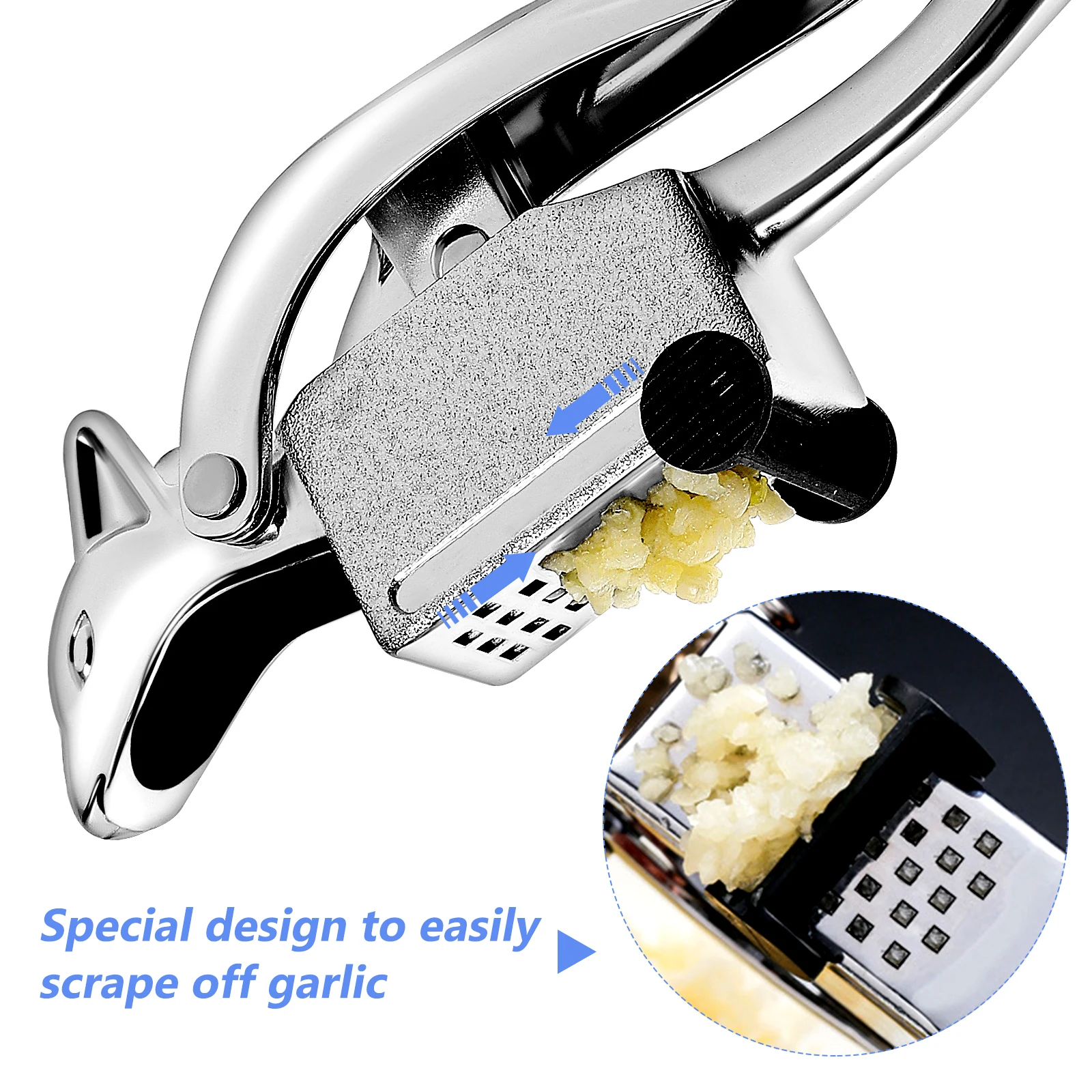 

Manual Mincer Tool Heavy Duty Long Handle Easy Crusher Household Kitchen Restaurant Use Detachable Clean Peeler Mincer For Home
