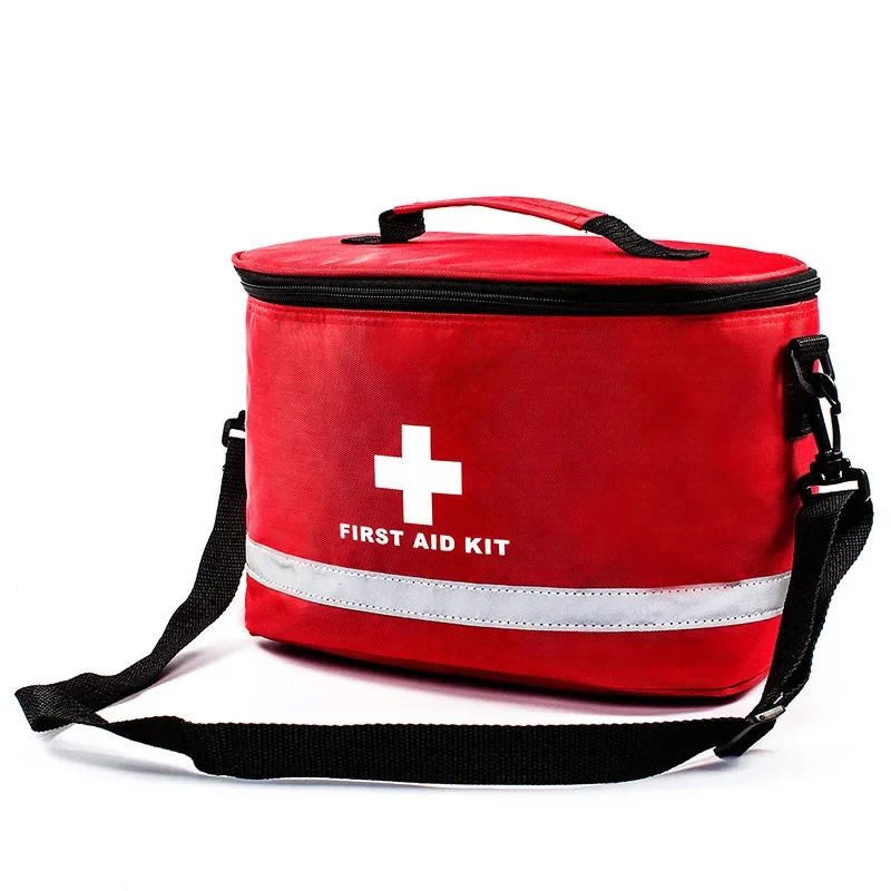 Portable Travel Large Medicine First Aid Tool Kit Carrying Case Storage Bag Suitcase Nylon Small Backpack Pouch Accessories Set