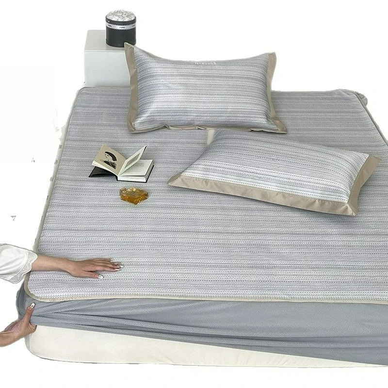 

Customizable New Ice Silk Mat Three-piece Summer Soft Mat Machine Washable