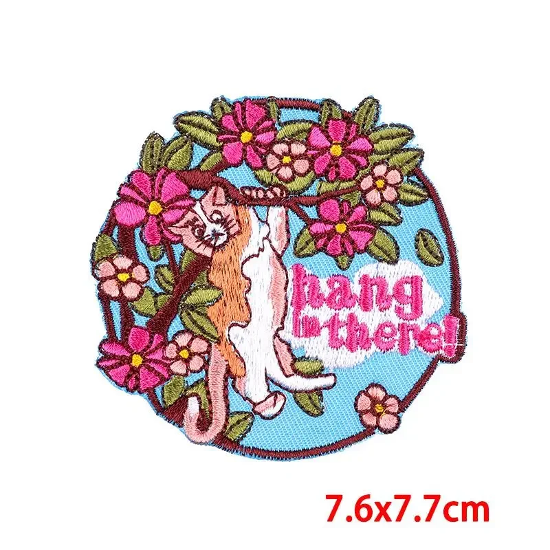 Patch brodé thermocollant pour vêtements, patch thermocollant pour vêtements, autocollants de fleurs de poche, tissu, couture thermique, applique thermocollante