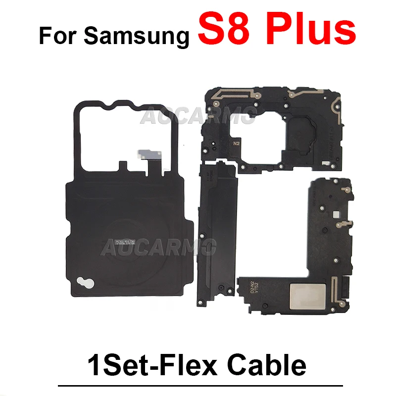 For Samsung Galaxy S7Edge S8 S9 S10 S21 Plus Wireless Charging Coil NFC Loudspeaker Signal Antenna Motherboard Metal Sheet Cover