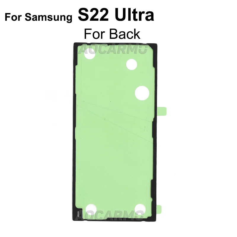 Aocarmo For Samsung Galaxy S22 Ultra S22u Front Screen LCD Adhesive Back Adhesive And Back Cover Waterproof Sticker Glue